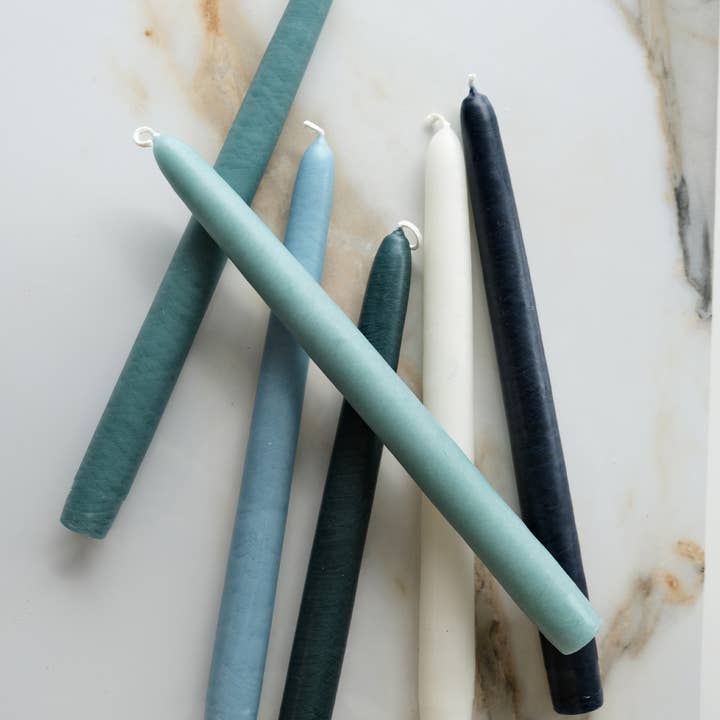 BOTANICA - Wholesale Tapered Candle/Candlestick - Taper Candle Collection, Set of 6 | WATER2