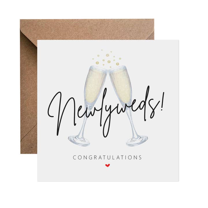 Newlyweds! Wedding Day Card for wholesale by PMPrinted