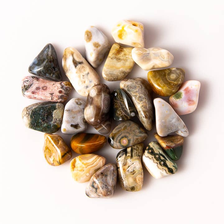 Tree of Life Gems - Wholesale Spiritual stone/crystal - Small Tumbled Ocean Japer (Sea Jasper)3