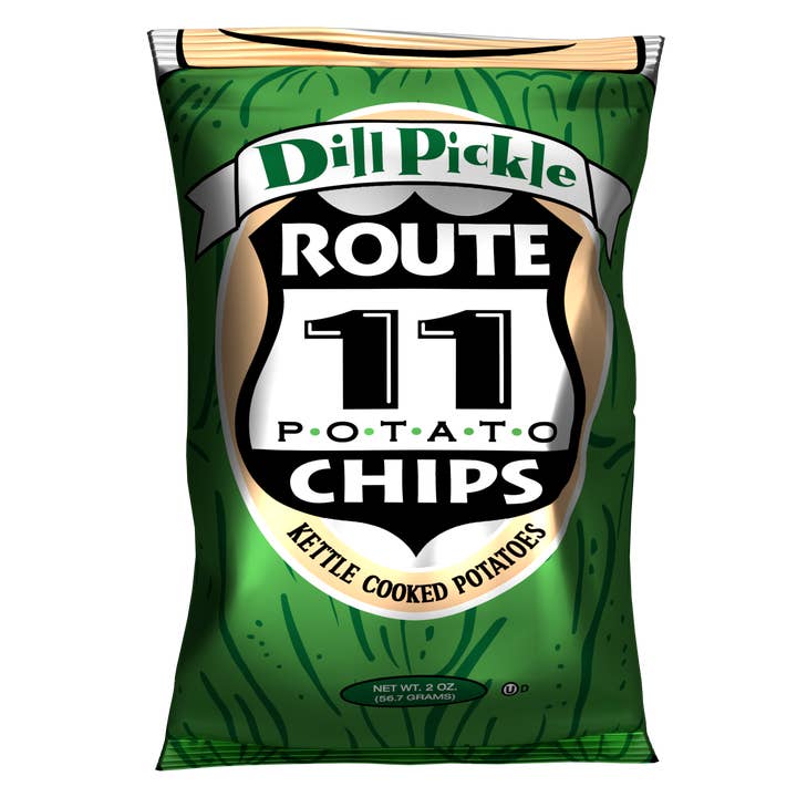 Route 11 Dill Pickle Potato Chips (2oz) and other Purchase Wholesale 1 in 6 snacks. Free Returns & Net 60 Terms on Faire trending on Faire.