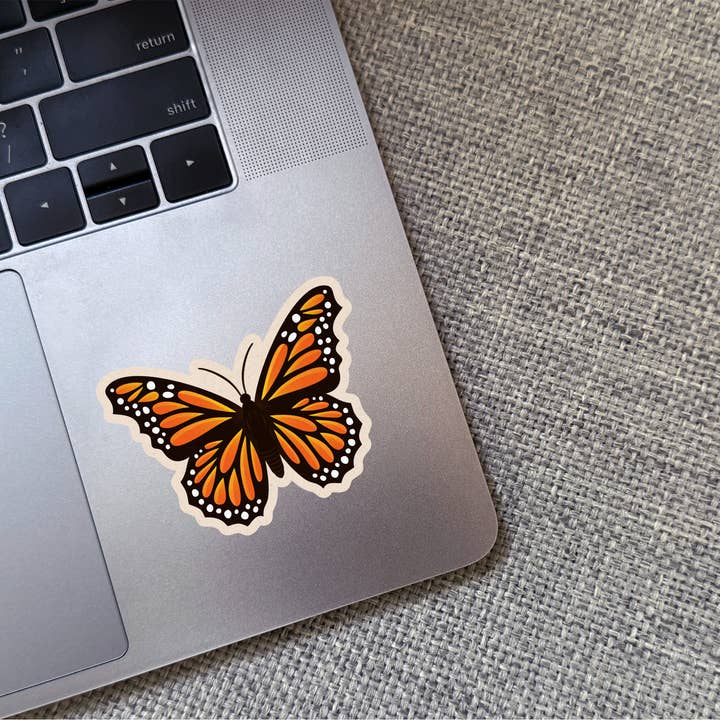 Dandymark - Wholesale Sticker - Monarch Butterfly Vinyl Sticker - 3"1