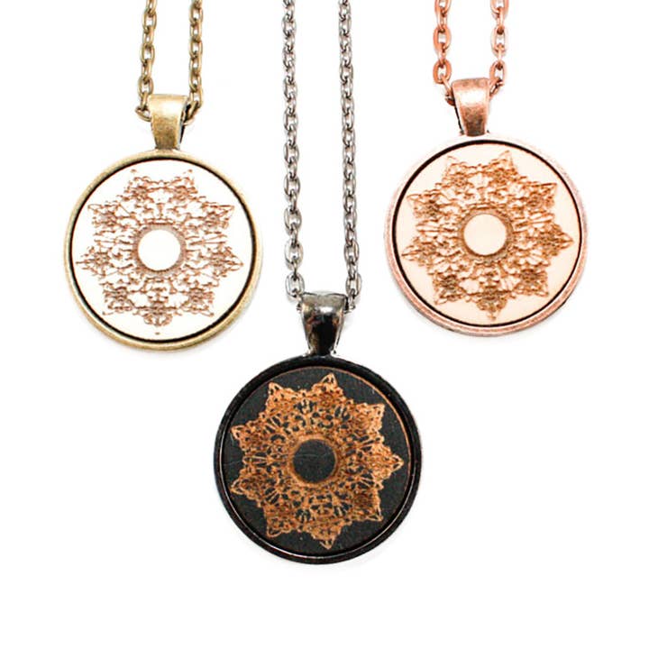 Colgante cameo pequeño - Roseta de encaje para venta al por mayor de Once Again Sam