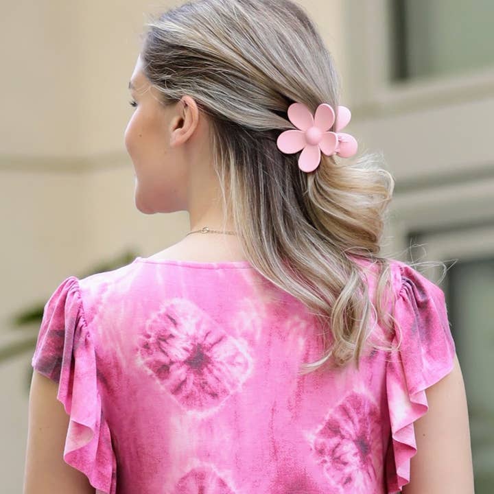 42POPS - Wholesale Hair Clip - Women's - "....Large Flower Hair Claw Hair Clip