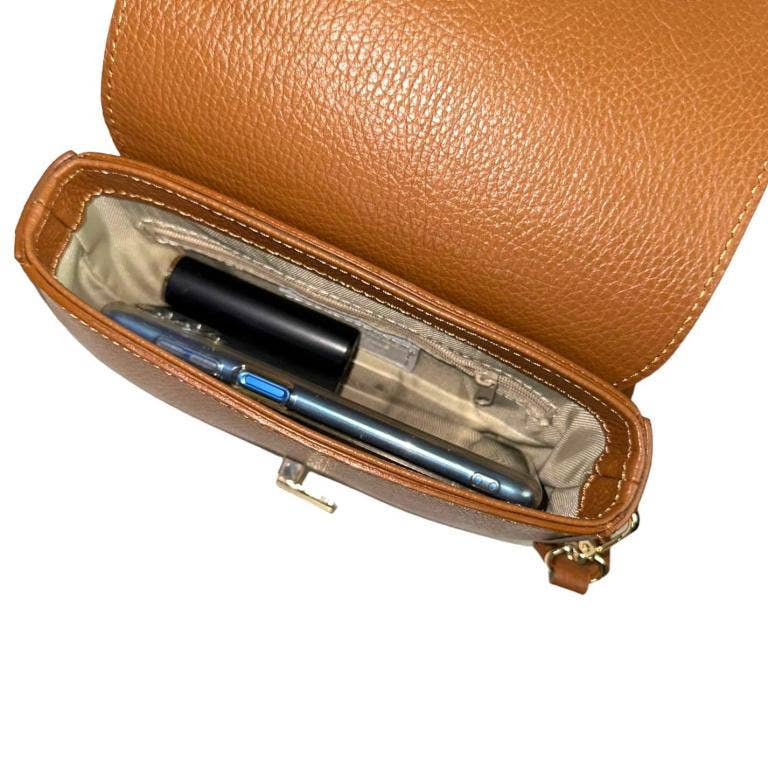 Chenson & Gorett - Wholesale Crossbody Bag - Women's - Women's Italian Leather Shoulder Bag with Twist Flap8