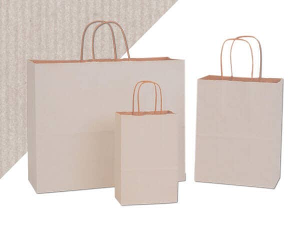 Nashville Wraps - Wholesale Gift Bag - Recycled Shadow Stripe Kraft Paper Retail Shopping Bags33