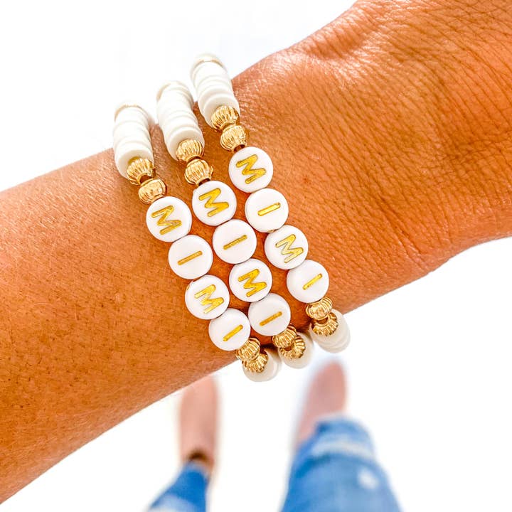 Savvy Bling - Wholesale Beaded Bracelet - Gigi, Nana, Mimi Heishi Bracelet