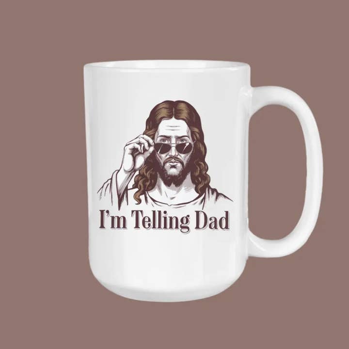 I’m Telling Dad, Mug, Christian Gift, Father’s Day for wholesale by The Sip Society