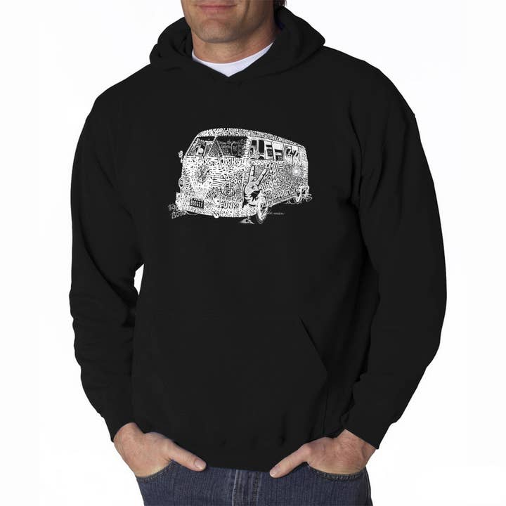 Men's Word Art Hooded Sweatshirt - THE 70'S for wholesale by LA Pop Art