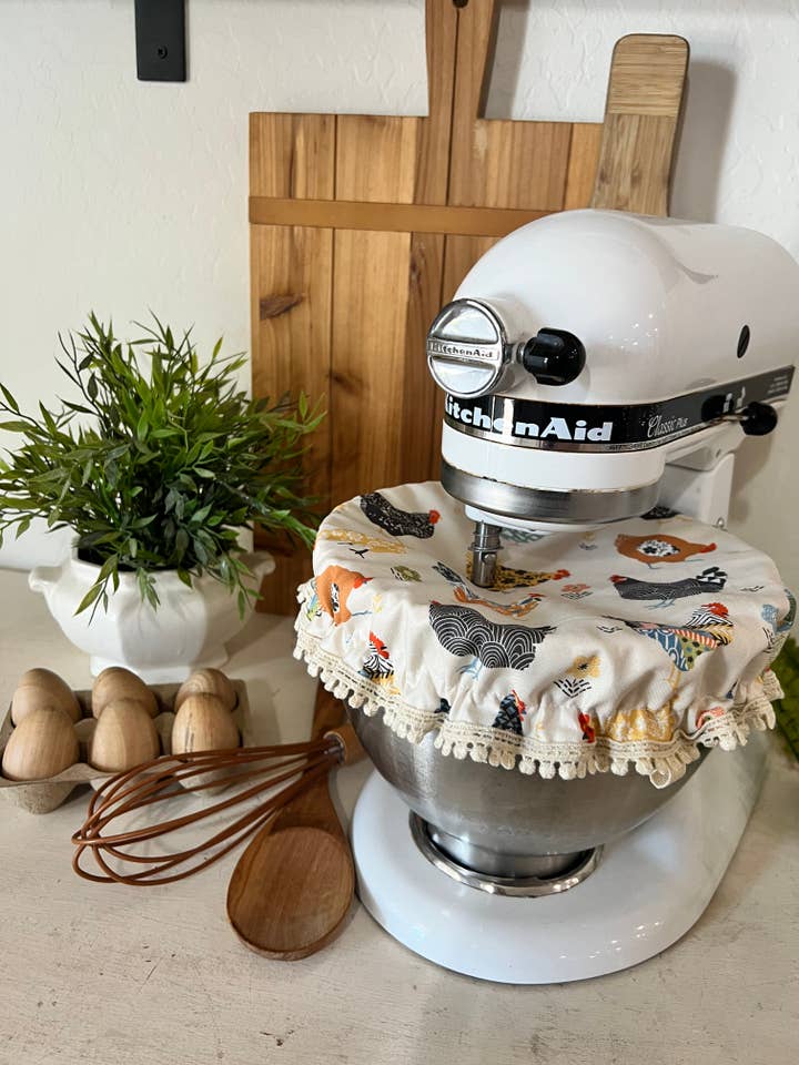 Housse de Mixeur Poules Florales pour la vente par Lavishly Vintage