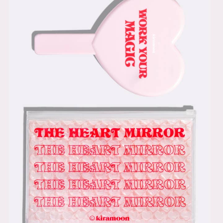 "Work Your Magic" Heart Mirror for wholesale by Kiramoon