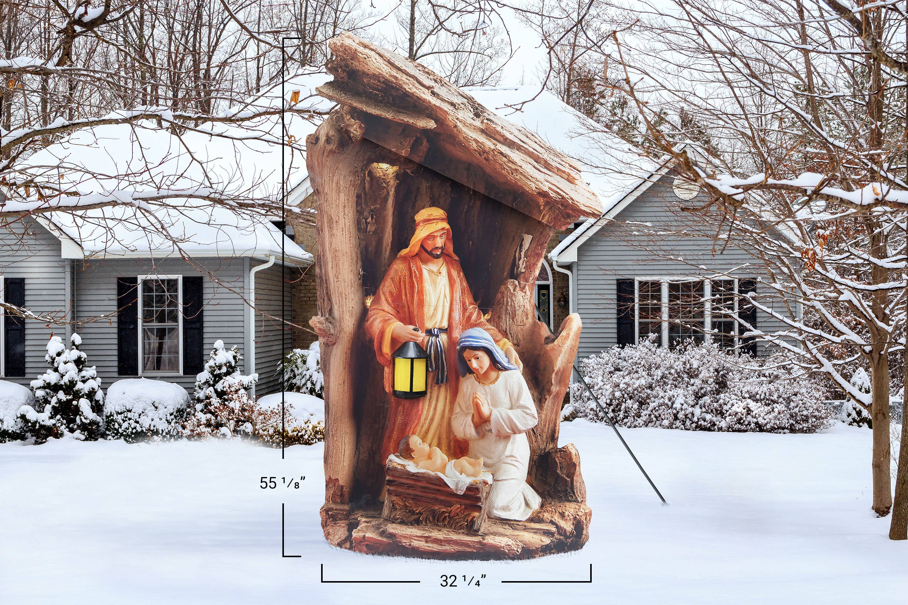 Three Kings Gifts - Wholesale Christmas decoration - Silent Night Lighted Outdoor Nativity1
