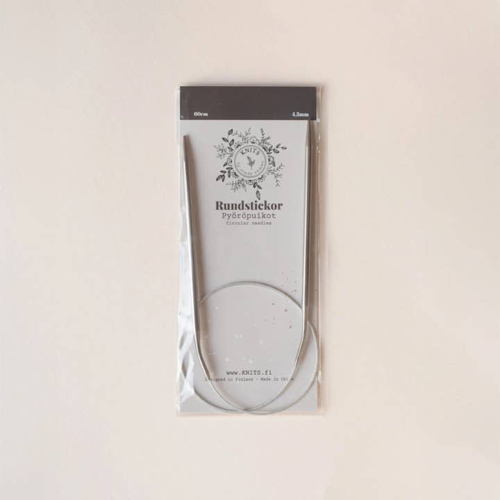 Rundstickor • 60 cm metalltråd, lättvikt for wholesale by KNITS by ce AB