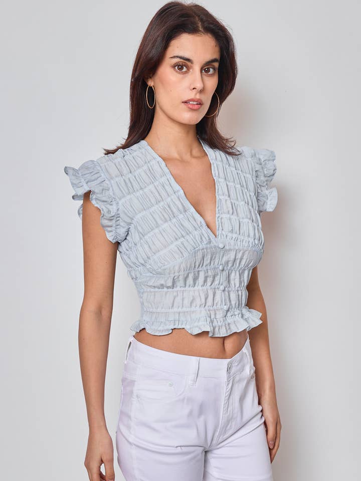 KY CREATION PARIS - Wholesale Blouse - Women's - Flared sleeve top5