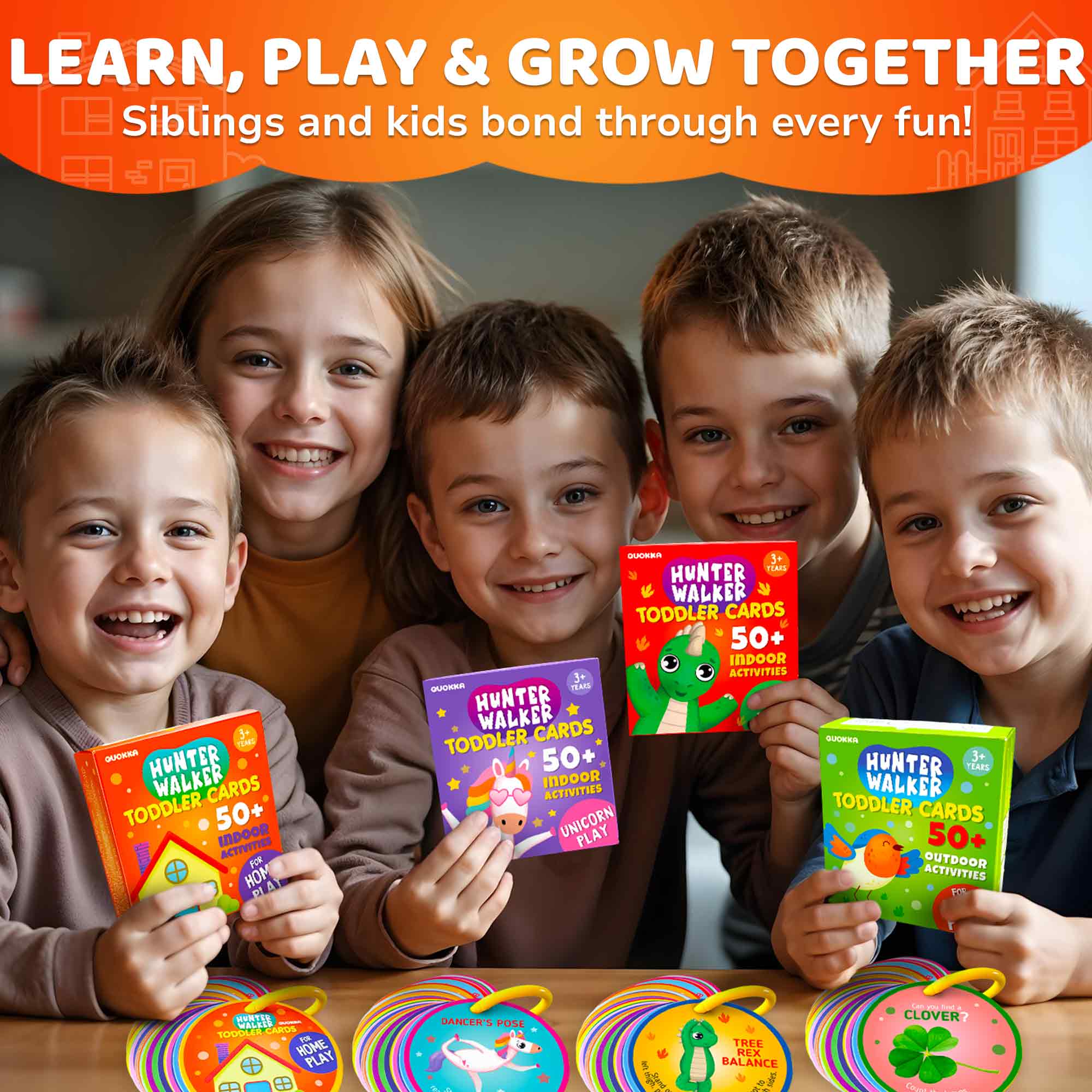 QUOKKA - Wholesale Card Game - Scavenger Hunt Game for Kids - 50 Cards Activities Indoor5