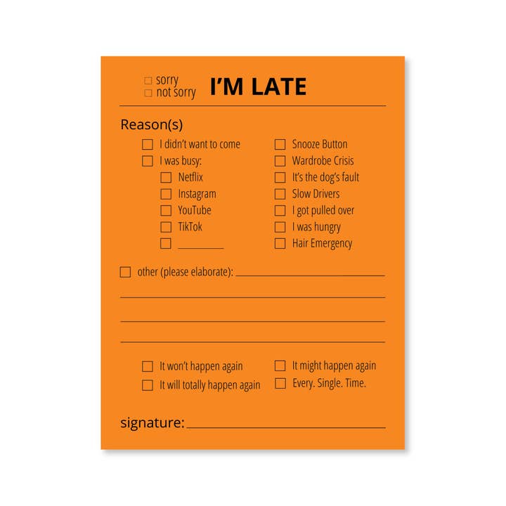 Public School Paper Co. - Wholesale Stationery/Notecard Set - Late Notes6