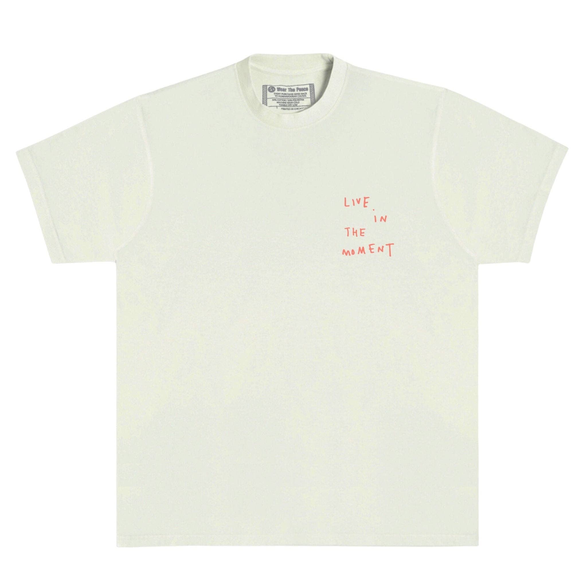 Wear The Peace - Wholesale Screen Printed T-Shirt - Men's - Live In The Moment Heavyweight Tee0