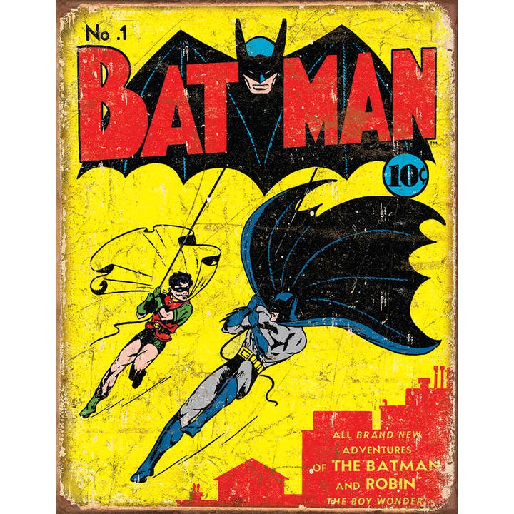 Batman No1 Cover Tin Sign for wholesale by Desperate Enterprises