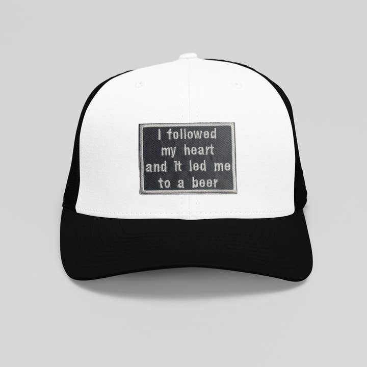 Wholesale Applique - Wholesale Patch - I Followed My Heart & it Led Me to a Beer, Iron on Patch2