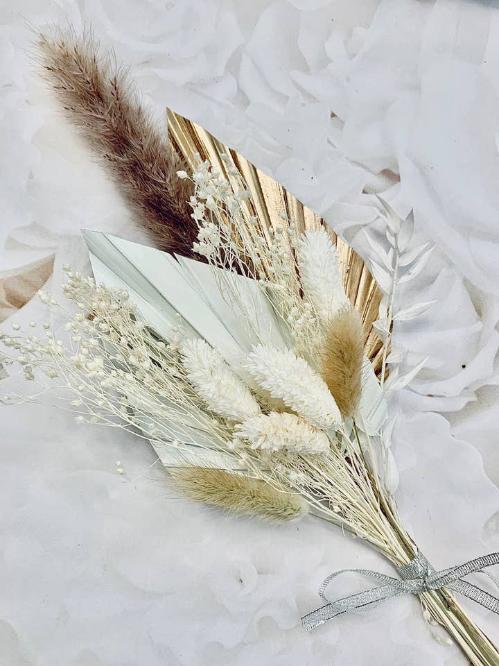 Bouquet de Fleurs Séchées Palm Spear pour Gâteau / fleurs séchées boîte aux lettres / décoration de gâteau en fleurs séchées / décoration de gâteau en pampas pour la vente par DemiVi Style