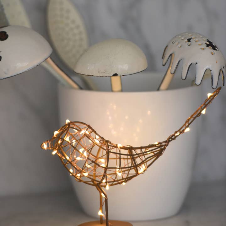 Lumina Of London Co - Wholesale Decorative Tabletop Object - Table Robin Light - Cute LED Ornament4