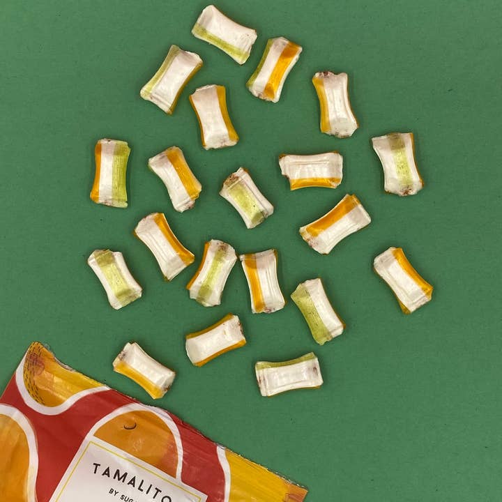 Sugarox Candy Studio LLC - Wholesale Hard Candy - LIP SMACKING MANGO TAMALITOZ CANDY 12CT