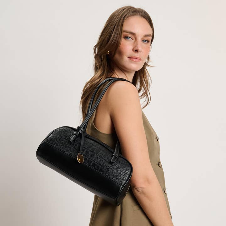 Paloma - Croco Shoulder Bag for wholesale by Moda Luxe