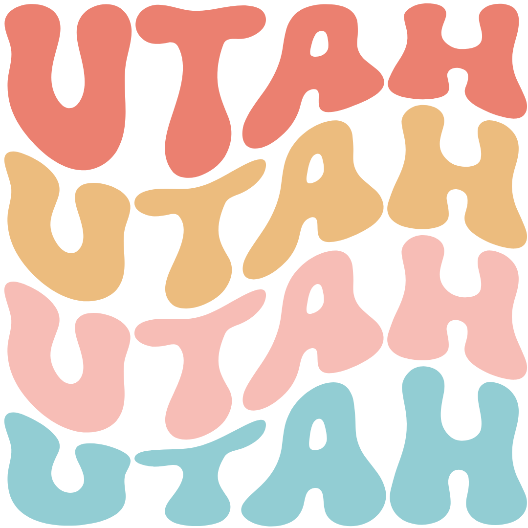 Daisy Mae Designs - Vente Aimants - Tous les 50 États Aimant Fort Acrylique Police Rétro – 2"x2"42