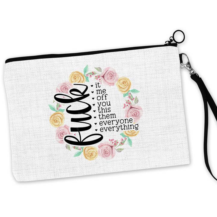 Fuck Everything Cosmetic Bag for wholesale by tcbco