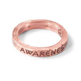 Thinking Thin Diamond 2pt Awareness Ring for wholesale by zen-zero