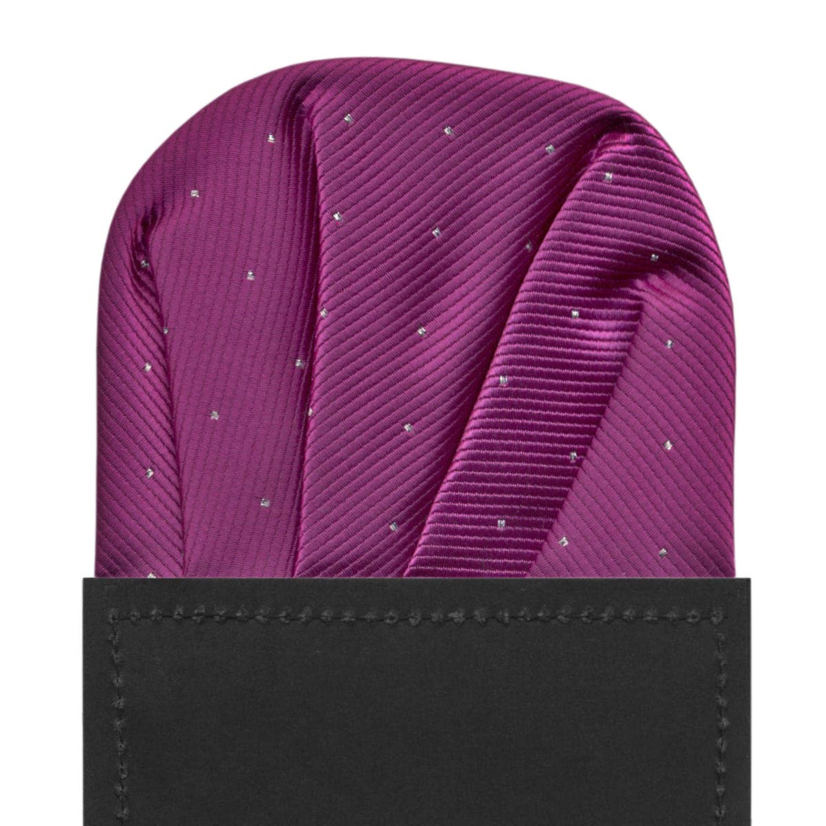 Josvil - Wholesale Handkerchief - Men's - CARDBOARD POCKET HANDKERCHIEF PURPLE MICROTOPOS SILVER0