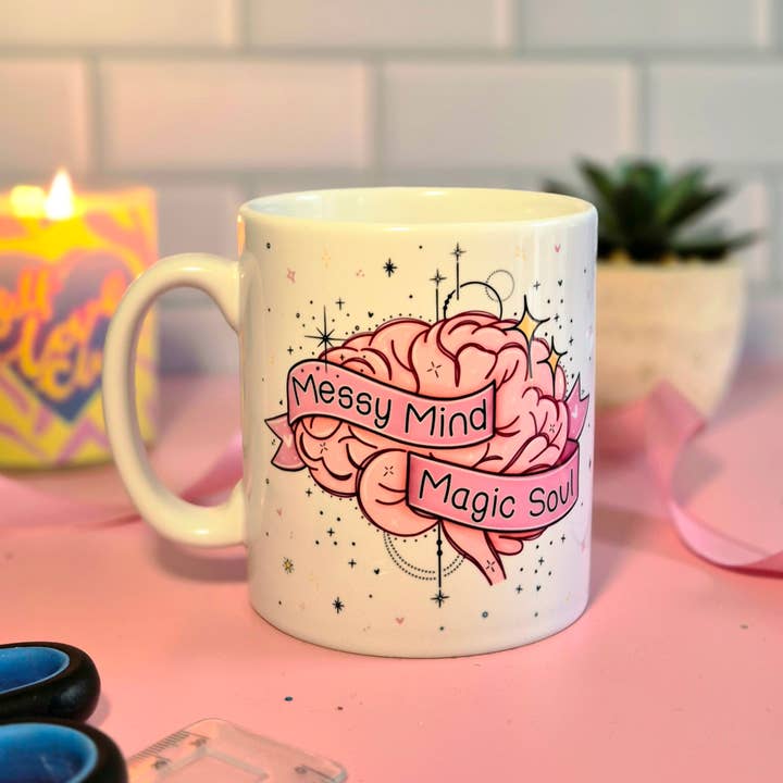 Messy Mind, Magic Soul Mug for wholesale by Becki Leigh Studios