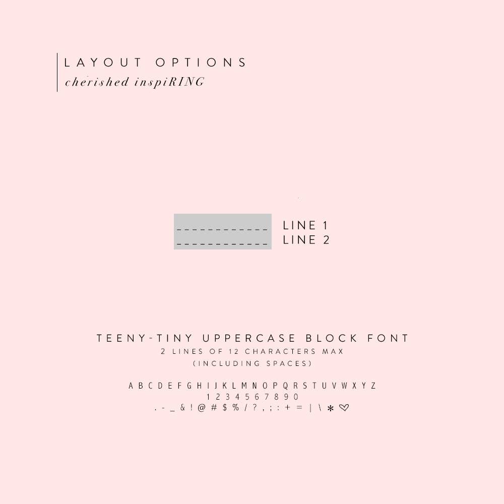 Christina Kober Designs - Wholesale Band/Stacked Ring - CHERISHED RING | inspirational stamped statement ring4