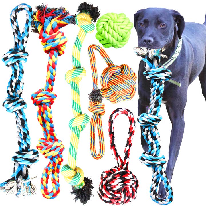 Youngever 6 Pack Large Dog Rope Toys, XL Dog Chew Toys for wholesale by Youngever