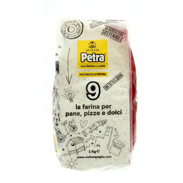 Sweet Imports LLC - Venta al por mayor Harina - Petra 9 Harina Integral Profesional de Trigo Molido a Piedra - Pizza