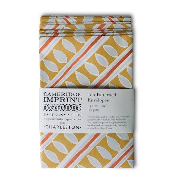 Cambridge Imprint - Wholesale Envelopes - Packet of Ten Patterned Envelopes Charleston Stripe0