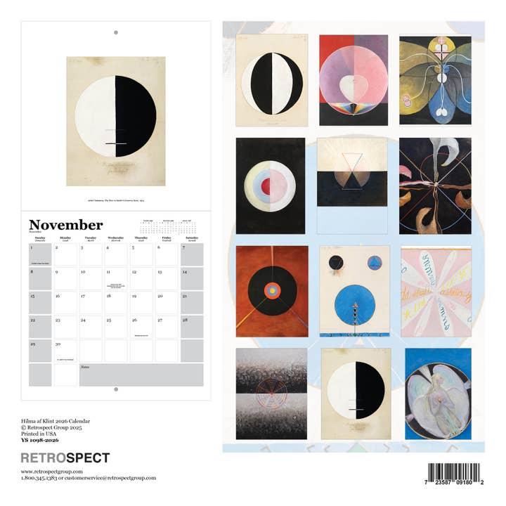 The Retrospect Group Collection - Wholesale Calendar - Hilma Klint Wall Calendar 20261