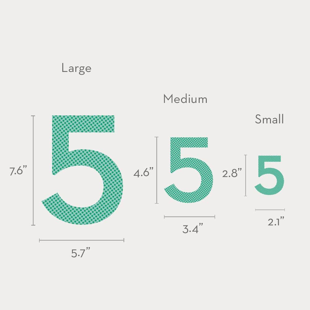 Simple Shapes - Wholesale Wall Decal/Stickers - Numbers Wall Sticker4