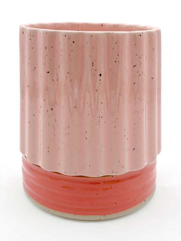 5" Planter with Drainage in Pink Red for wholesale by KEENE GOODS