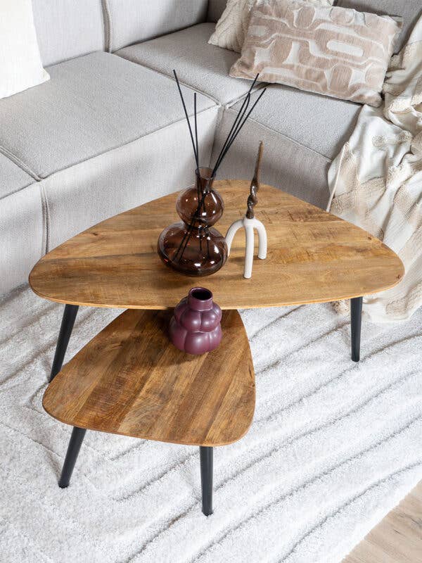 Home67 - Wholesale Coffee Table - Jamal Coffee Table — Mango Wood — Set of 22