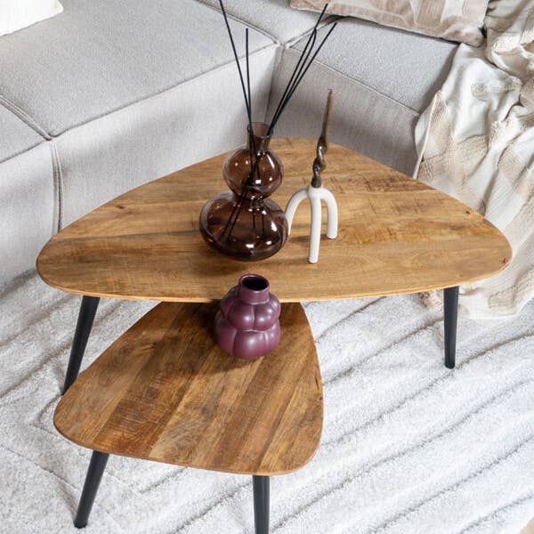 Home67 - Wholesale Coffee Table - Jamal Coffee Table — Mango Wood — Set of 22