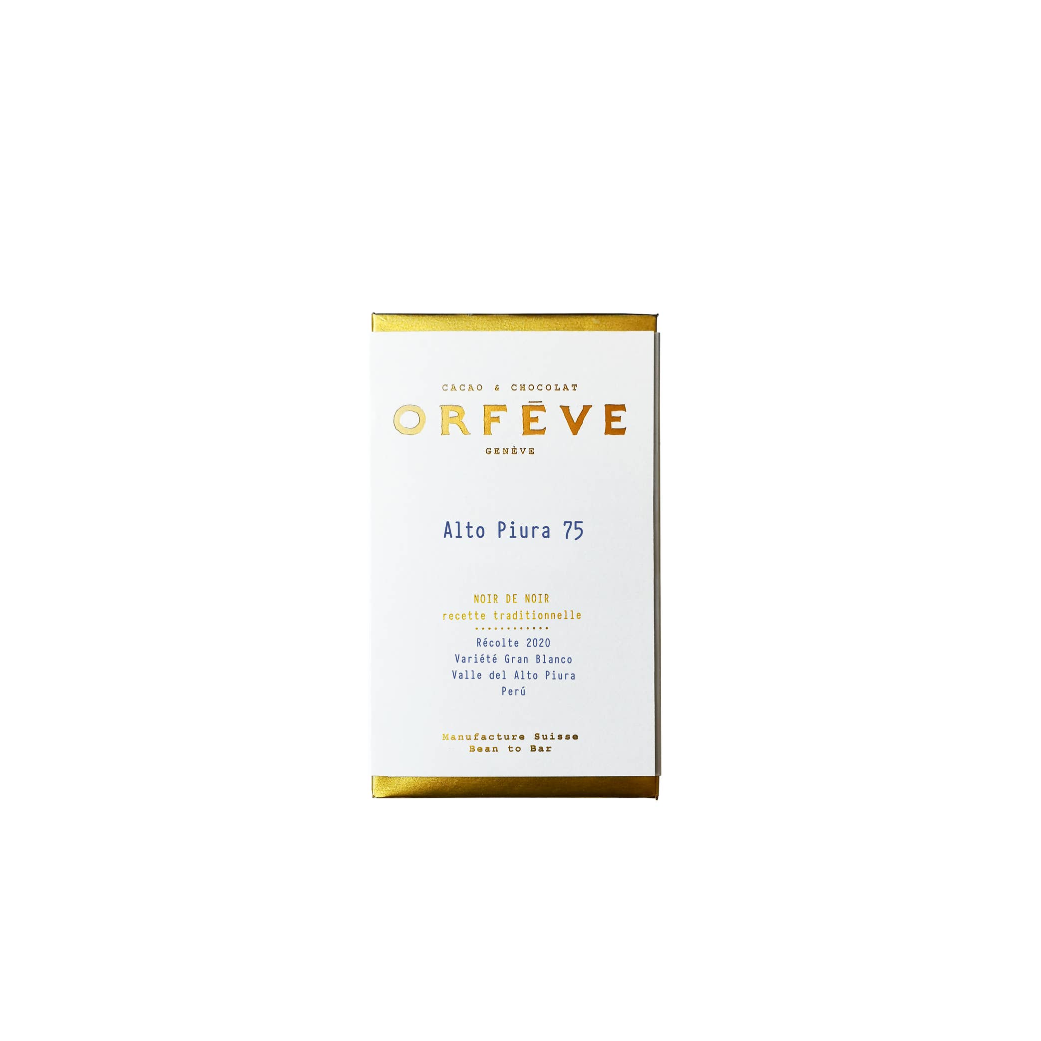 Orfève - Wholesale Chocolate Bar - ALTO PIURA 75% - EXTRA FINE - Dark Bean-to-Bar Chocolate
