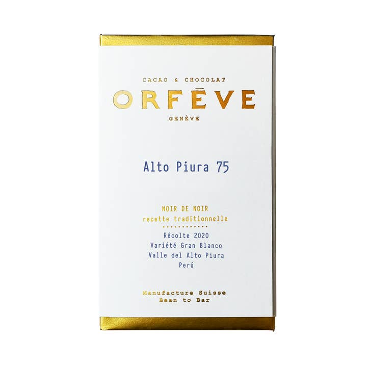 Orfève - Wholesale Chocolate Bar - ALTO PIURA 75% - EXTRA FINE - Dark Bean-to-Bar Chocolate0