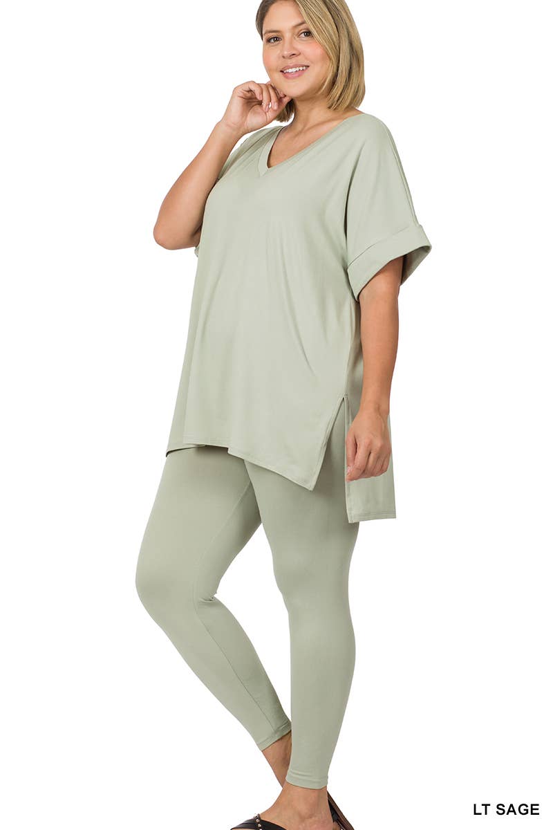 42POPS - Wholesale Lounge Set - Women's - `.Plus Microfiber Lounge Wear 2 Pc Set78