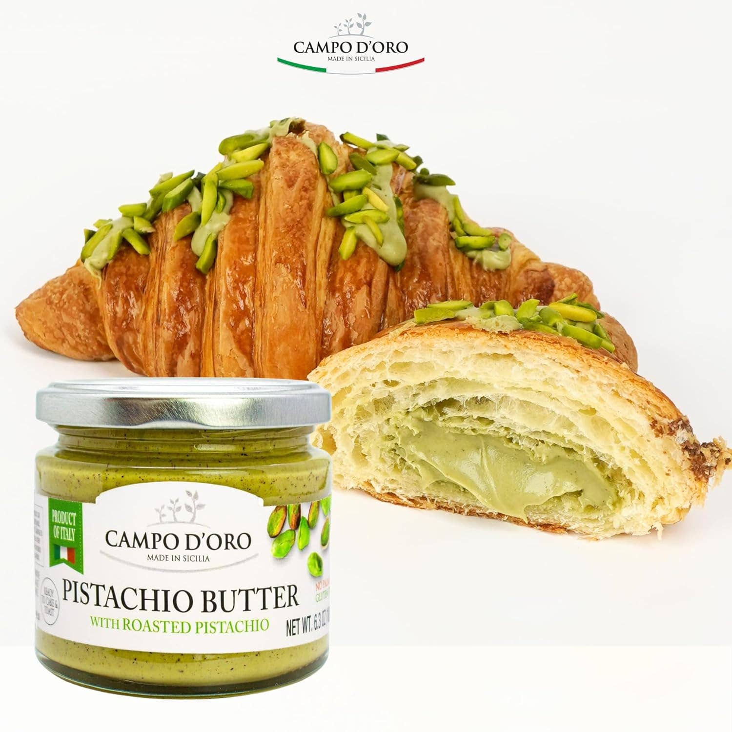 Wholesale Italian Food - Wholesale Nut Butter - Campo D'Oro Pistachio Nut Butter 6.35 oz3