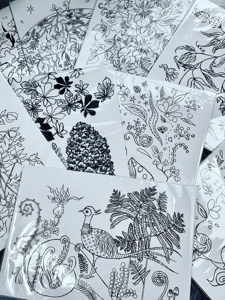 Colouring card. Colour in sheet. kids craft. Wedding. for wholesale by CherieChenArts