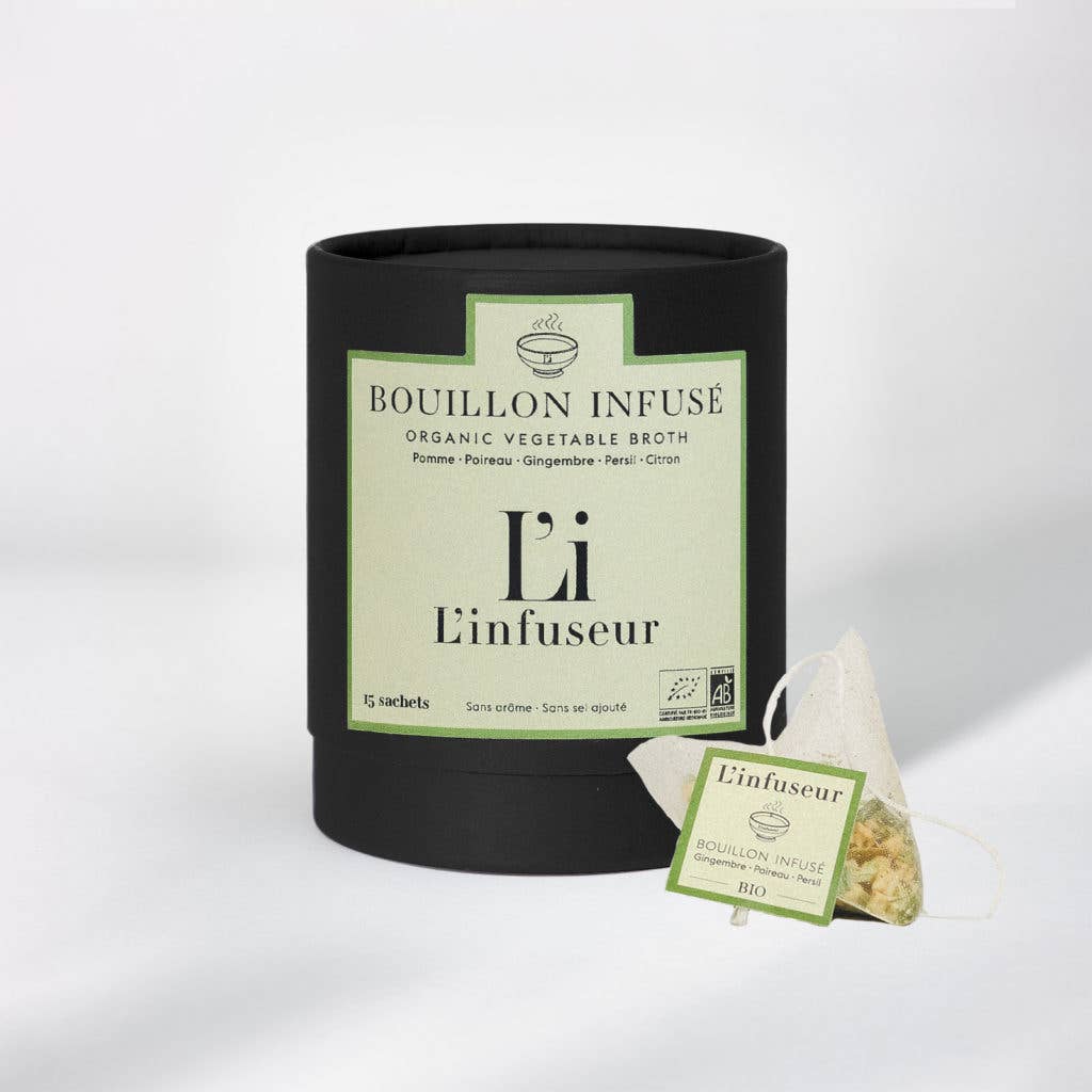 L'INFUSEUR - Vente Thés santé/détox - Bouillon infusé Poireau/Gingembre BIO