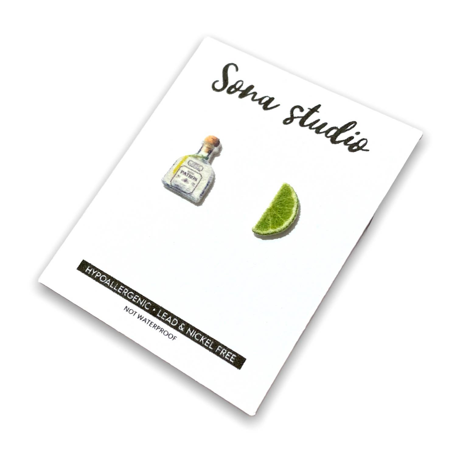Sona Studio - Wholesale Stud/Post Earrings - Tequila & Lime Earrings1