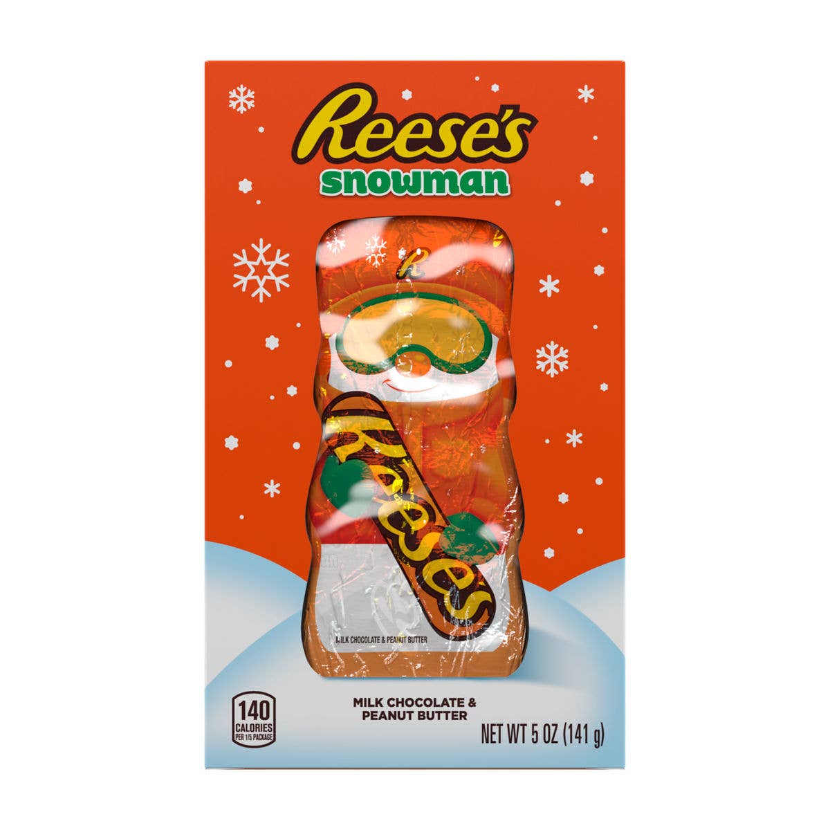 Grandpa Joe's Candy Shop - Wholesale Chocolate Covered Sweets - Reese's Peanut Butter Snowman 5oz, 6ct0