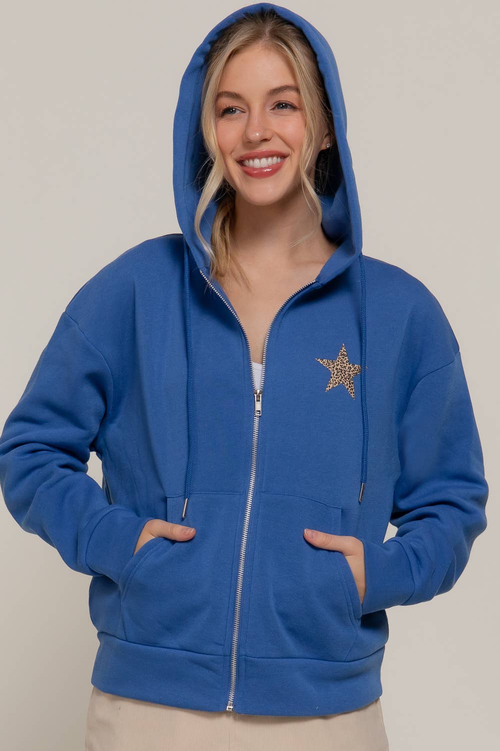 Active Basic | Active USA - Wholesale Hoodie - Women's - Long Sleeve Front & back Print Zip-Up Hoodie Jacket5