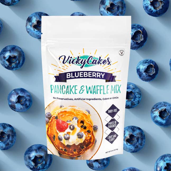 Vicky Cakes Pancake & Waffle Mix - Wholesale Pancake Mix - Blueberry Pancake and Waffle Mix | Dairy-Free, Non-GMO